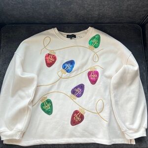 Sequins Sweatshirt with Gold Accents